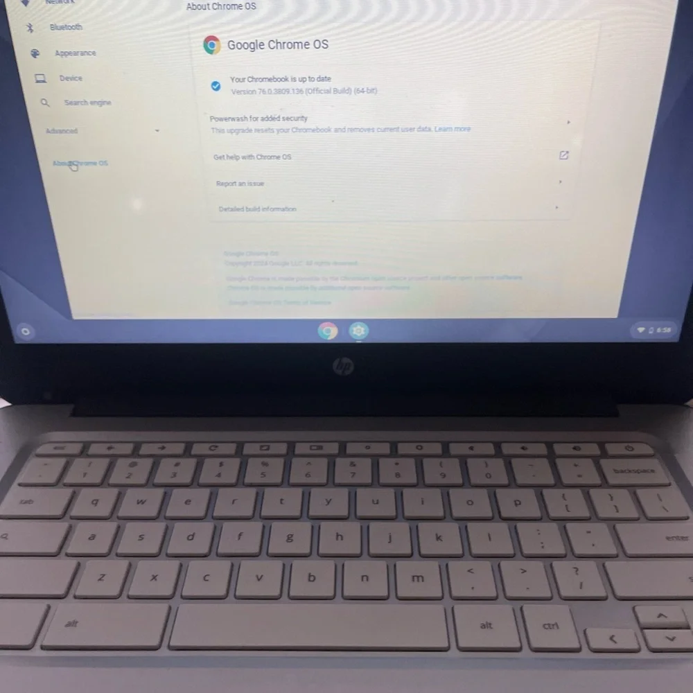 COPY - COPY - (WORKING) HP CHROMEBOOK 14 w/POWER CORD (UNLOCKED)